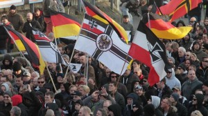 Right-wing-demonstrators-march-in-Cologne-Germany-Saturday-Jan